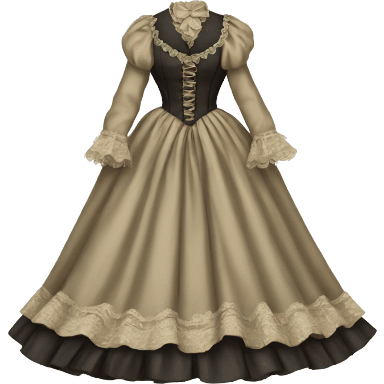 Victorian dress emoji