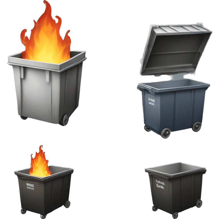 dropbox dumpster fire emoji