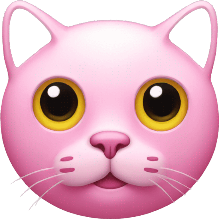 Pink cat camera emoji