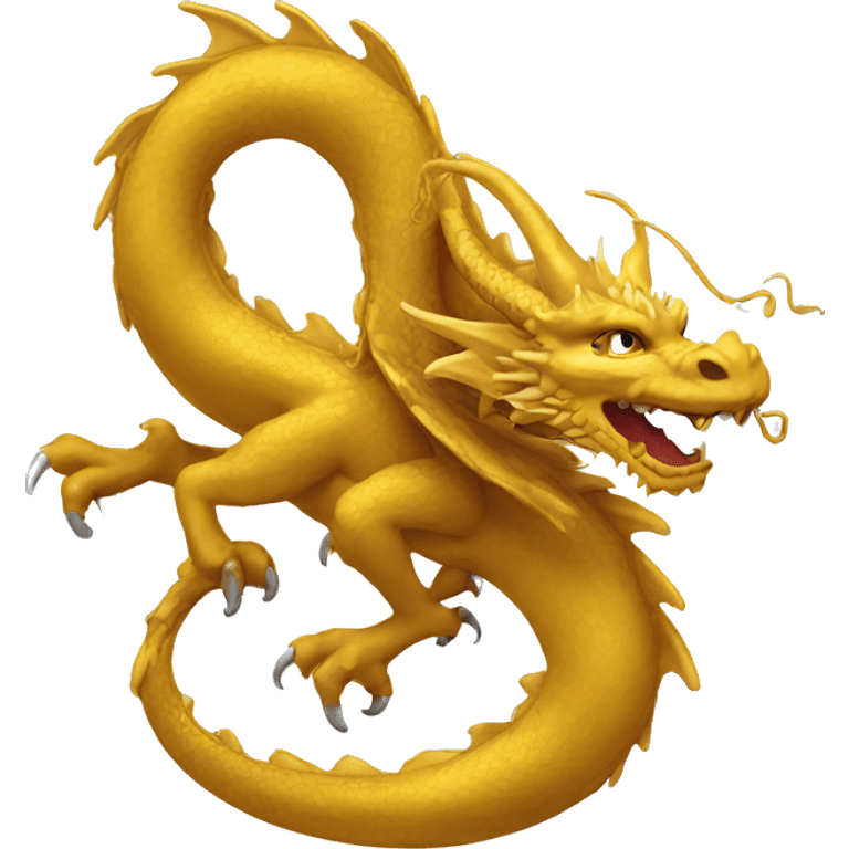 Golden dragon  emoji