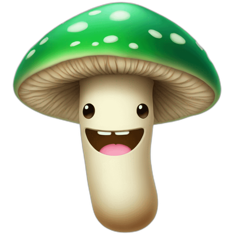 mushroom with a face emoji