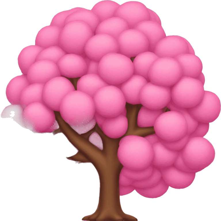 Pink tree  emoji