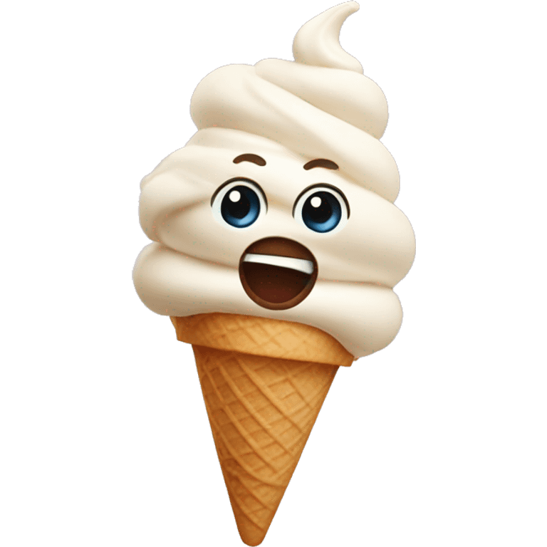 Ice cream dancing  emoji