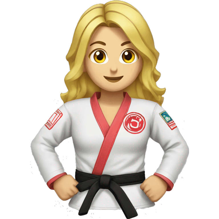 female brazilian jiu jitsu emoji