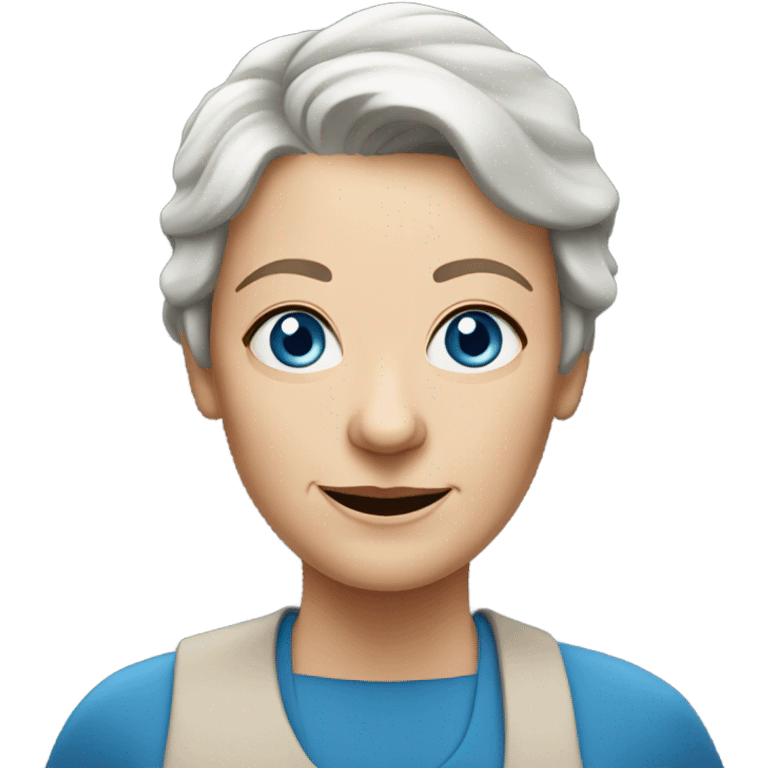 Older-white-woman-short-brown-hair-blue-eyes emoji