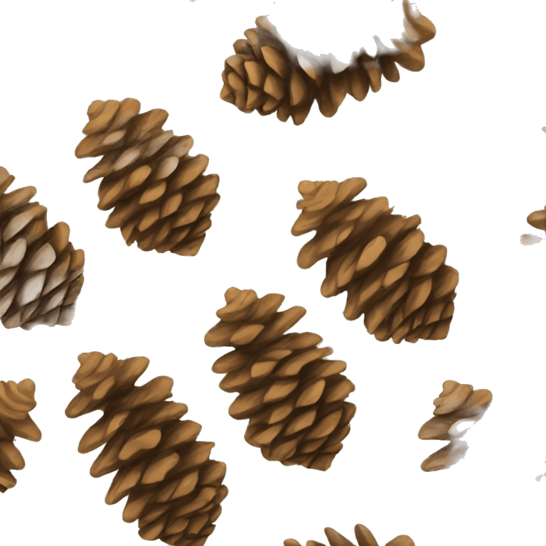 Pine cone with green bow emoji