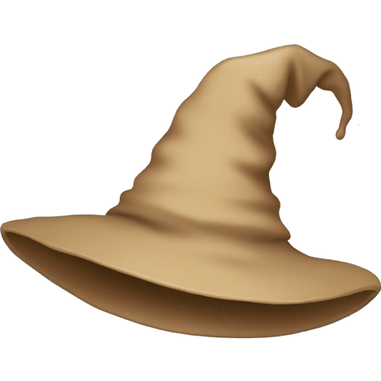 Beige witch hat emoji