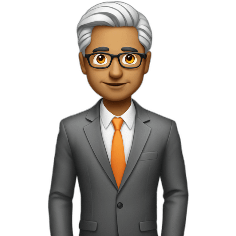 Indian man CEO of cool tech startup emoji