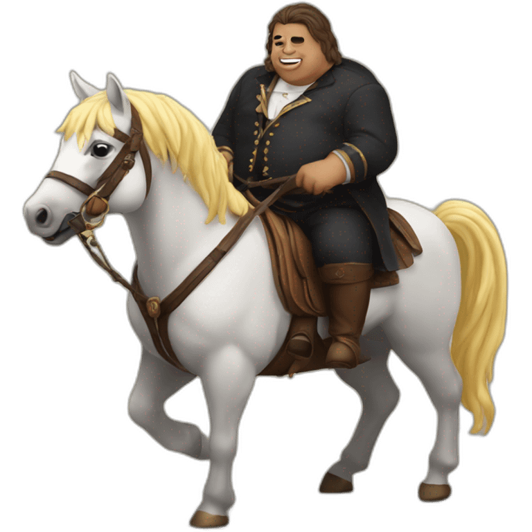 my fat Lord riding a horse arrt emoji