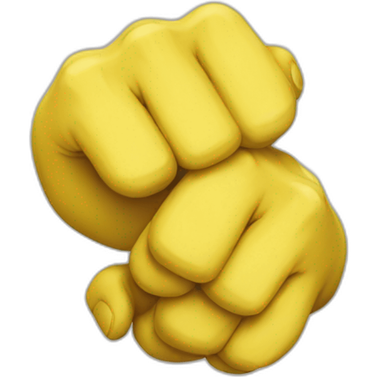 two yellow hands cracking knuckles emoji