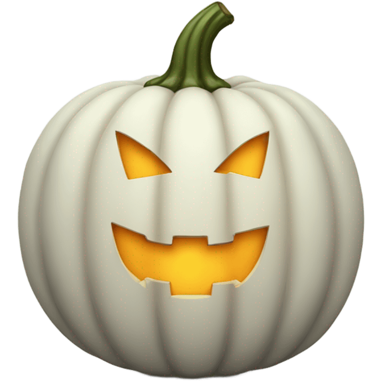 White pumpkin  emoji