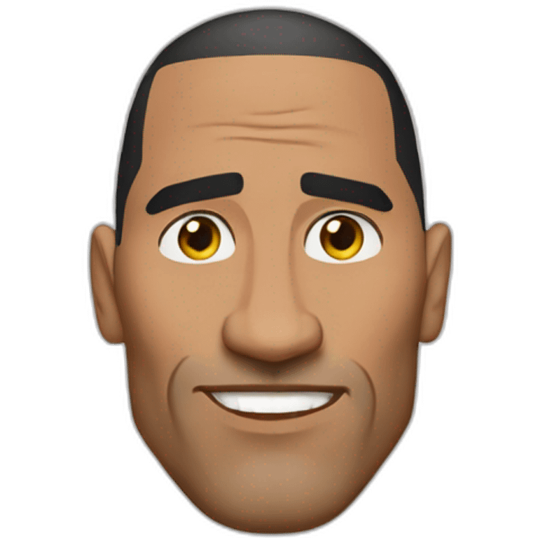 the rock sourcil emoji