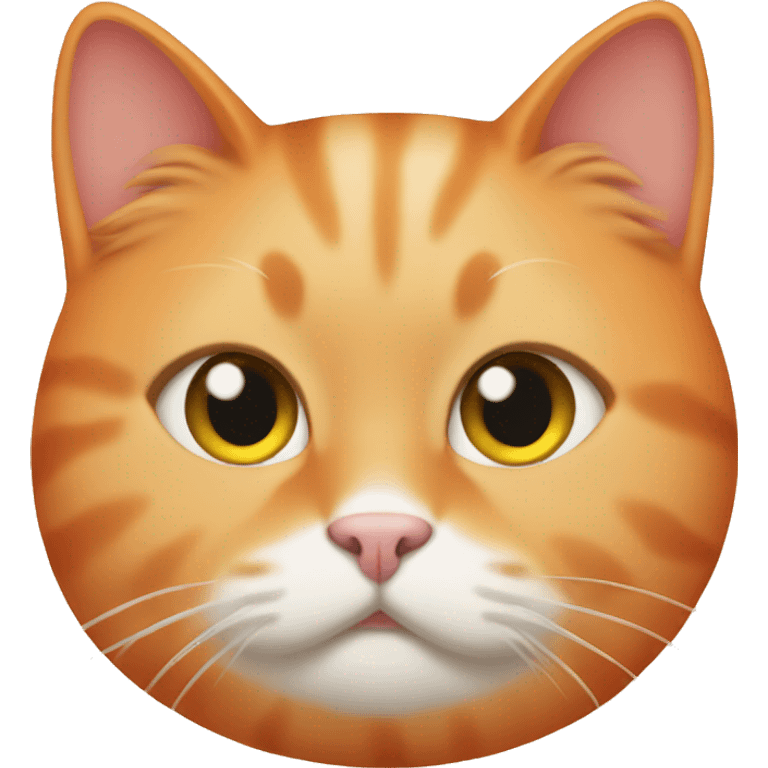 Fat orange girl cat emoji