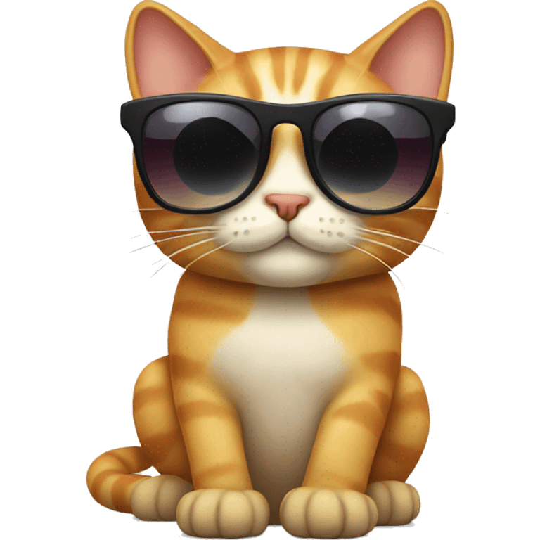 Cat with sunglass emoji