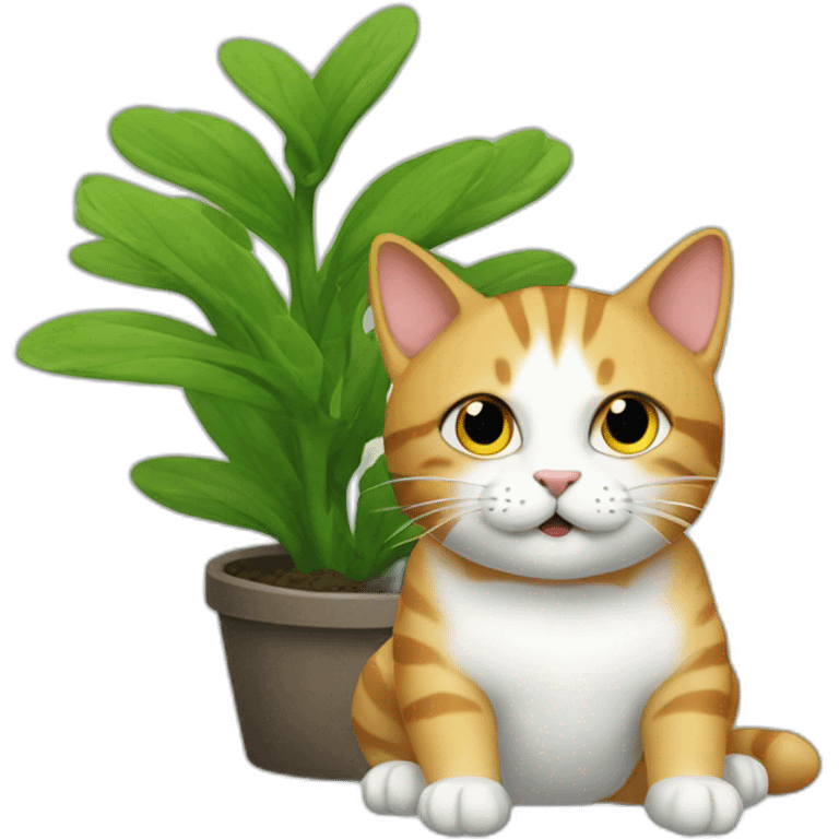 Cat plant emoji