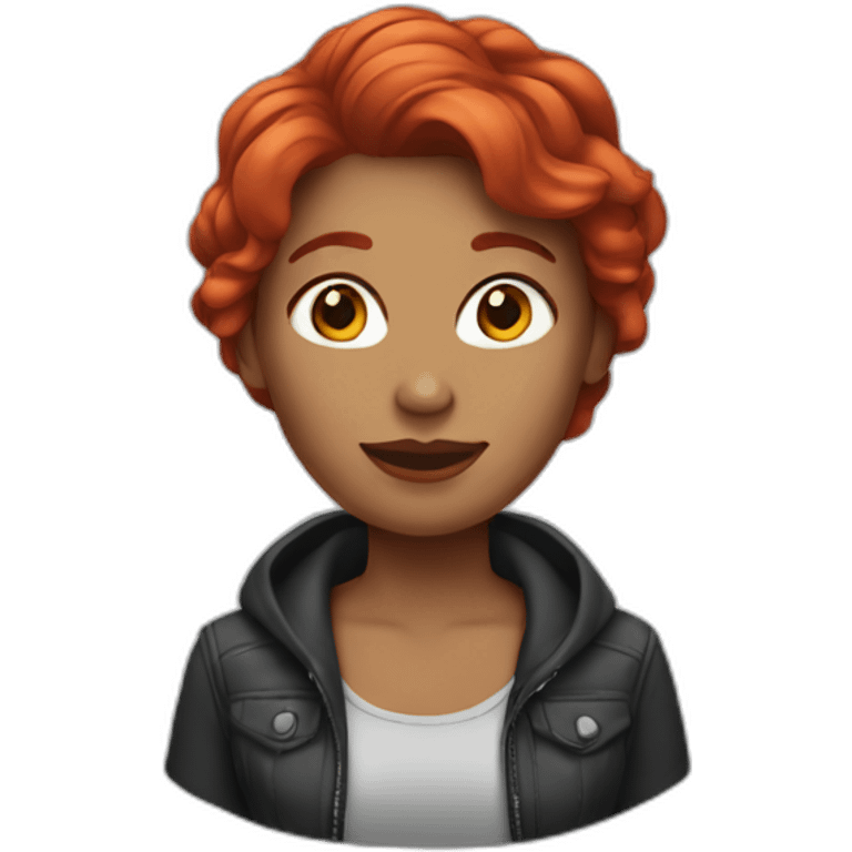 womam red hair emoji