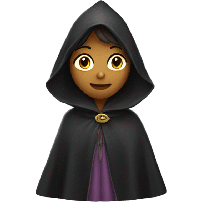 Lady wearing a cloak emoji