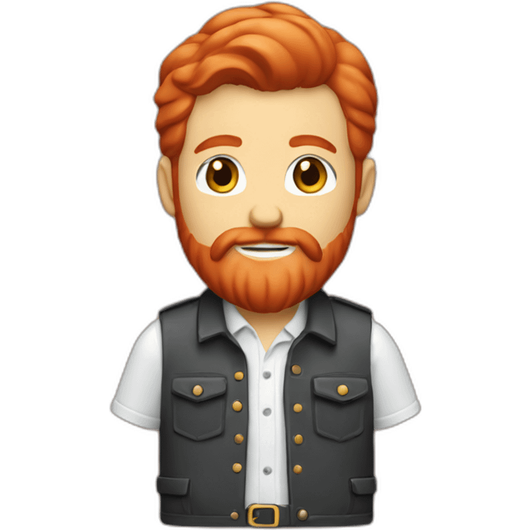 red head beard men with a shirt figma emoji