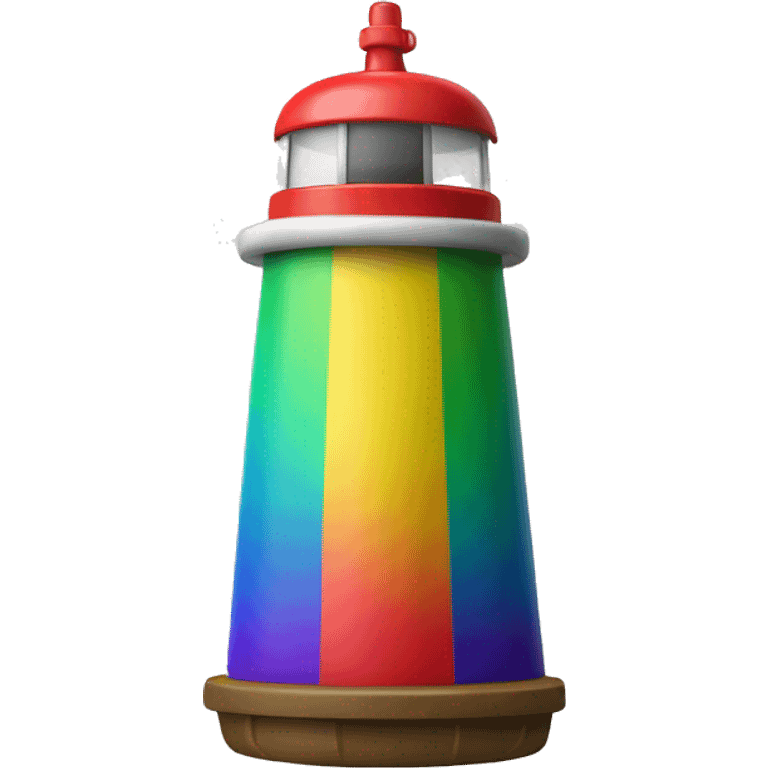 rainbow colored buoy emoji