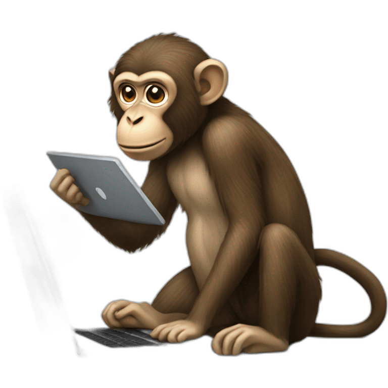 monkey with laptop emoji