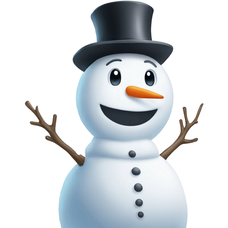 snowman with elon musk face emoji