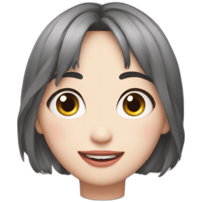 Momo de twice con estrés  emoji