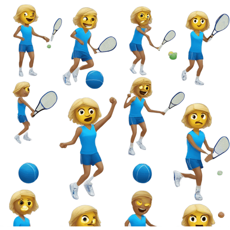 me playing Pickleball  emoji