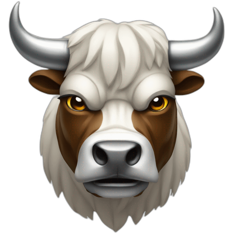 chrome angry bull bitcoin emoji