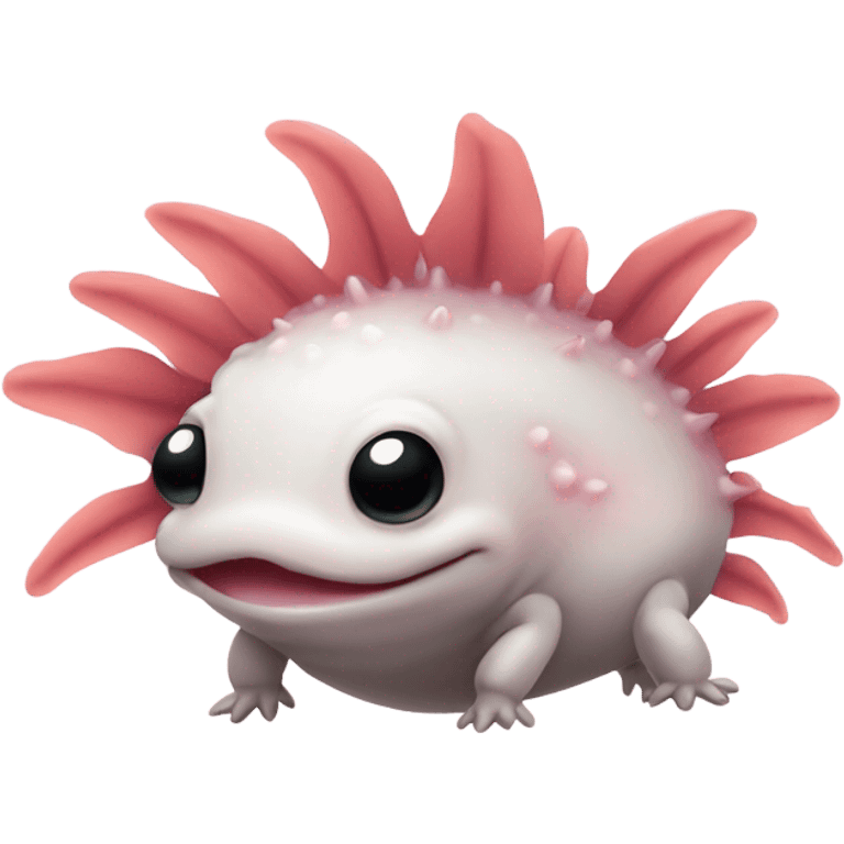 adorable cute artistic axolotl  emoji