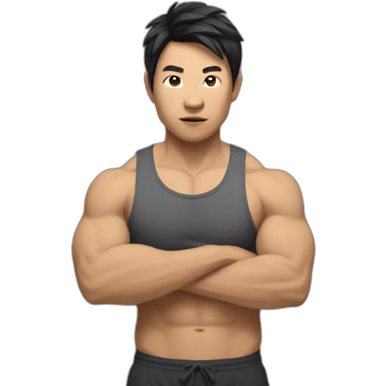 Asian CrossFiter Gesturing No emoji