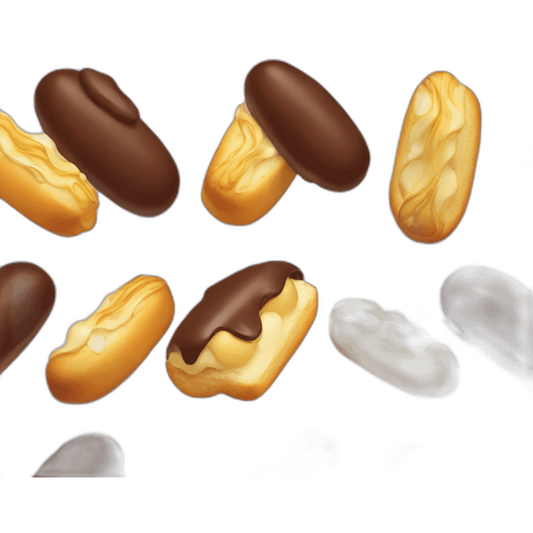 eclair with profiteroles emoji