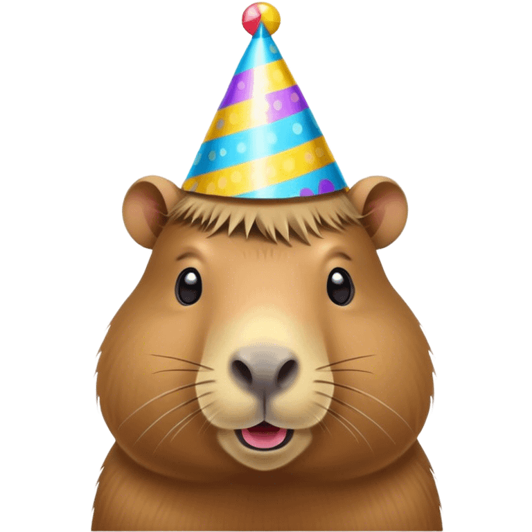 Capybara birthday emoji