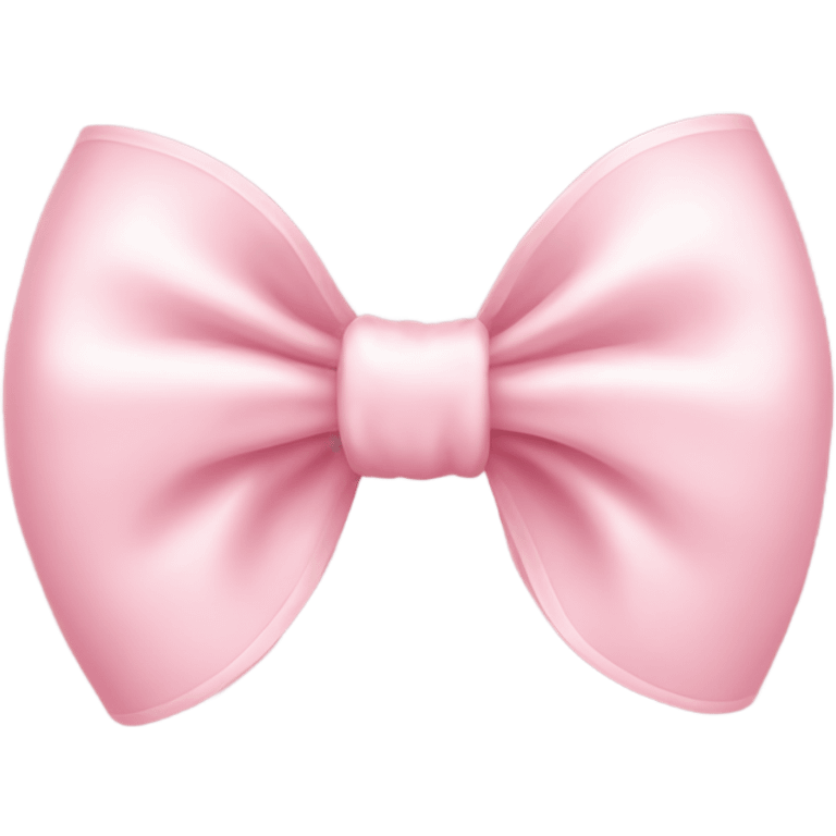 Light pink cute bow emoji