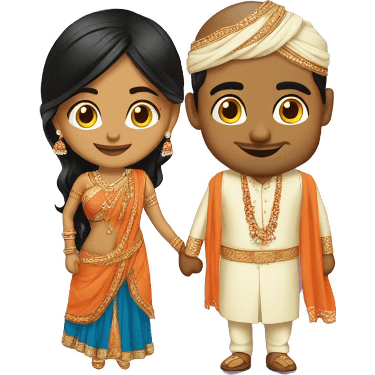 Wedding gujarati Indian couples emoji