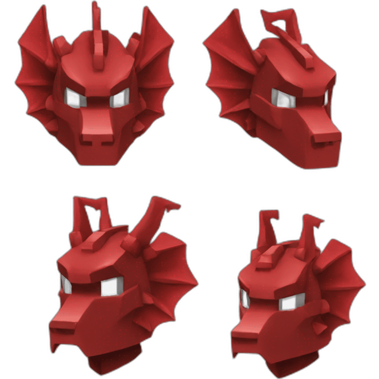 head hat Red dragon Minecraft emoji