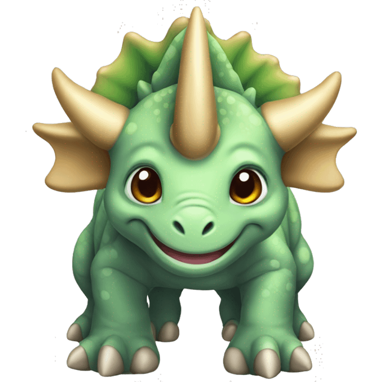 cute triceratops emoji