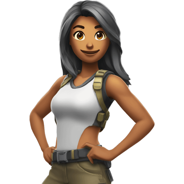 Femme voilée en train de jouer à fortnite  emoji