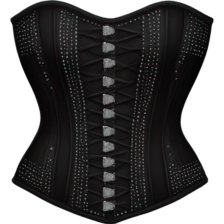 black corset with diamonds emoji