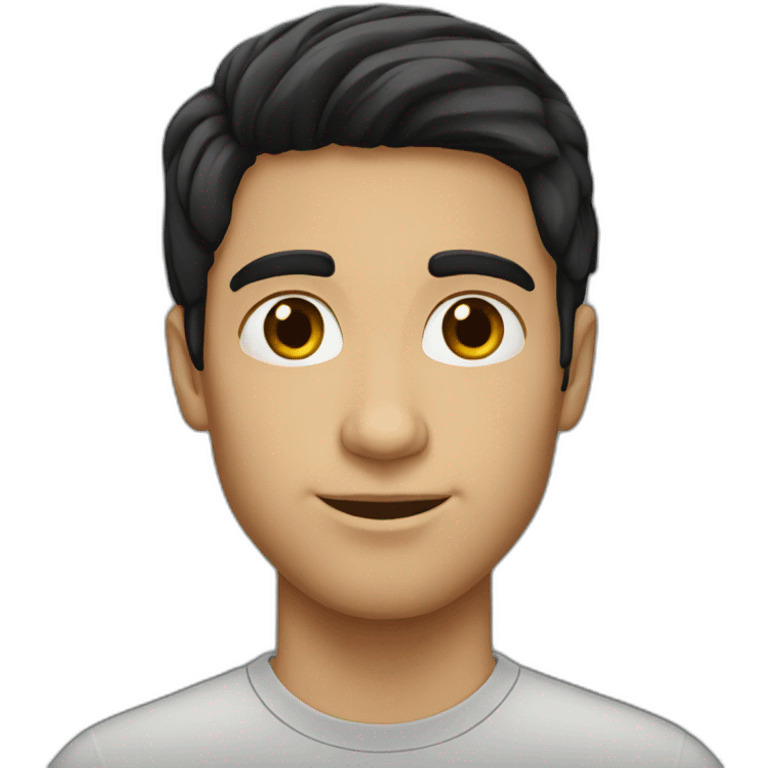 brazilian-white-guy-straight-black-hair emoji