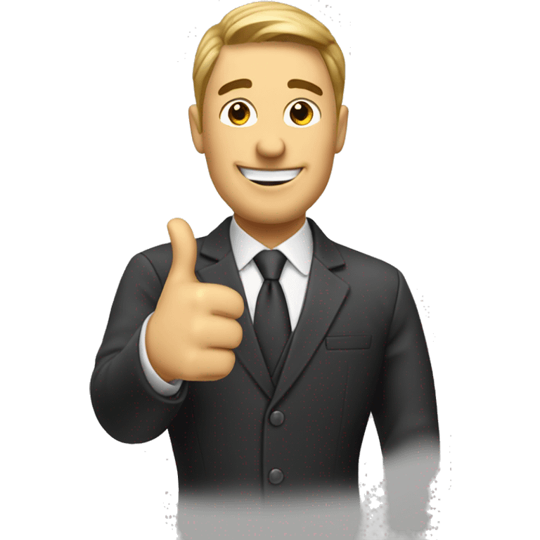 business guy giving us a thumbs up emoji