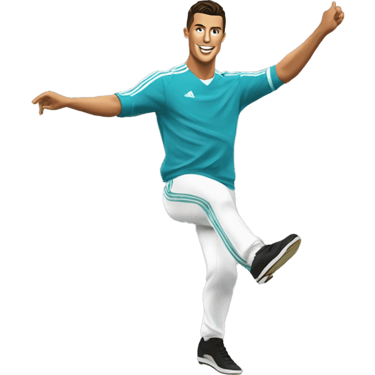 Cristiano Ronaldo dancing macarena  emoji