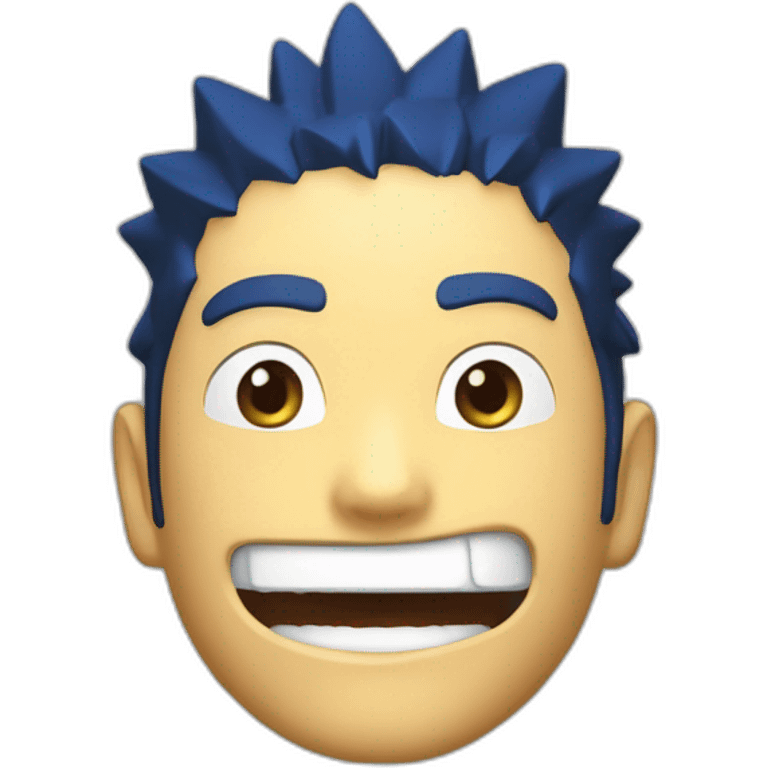 Naruto qui fait un pouce bleu et qui mange et ramène emoji