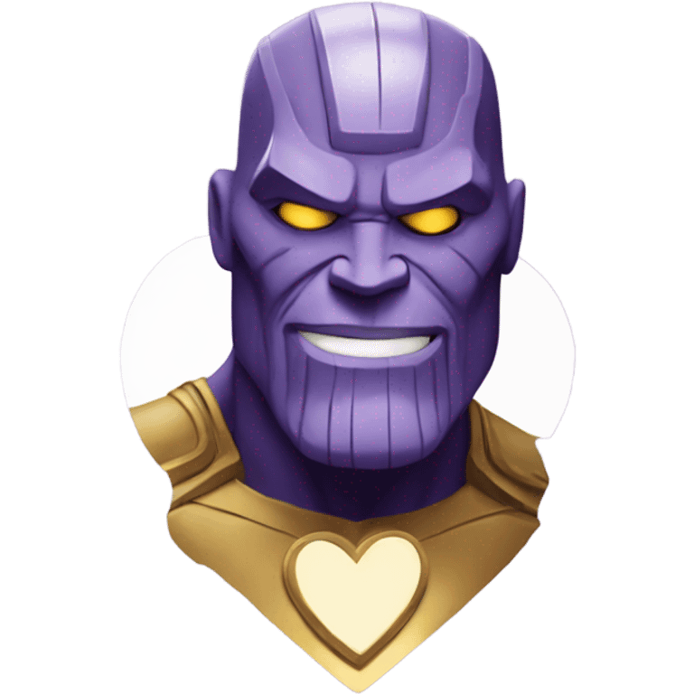 Thanos in love hearts stones emoji