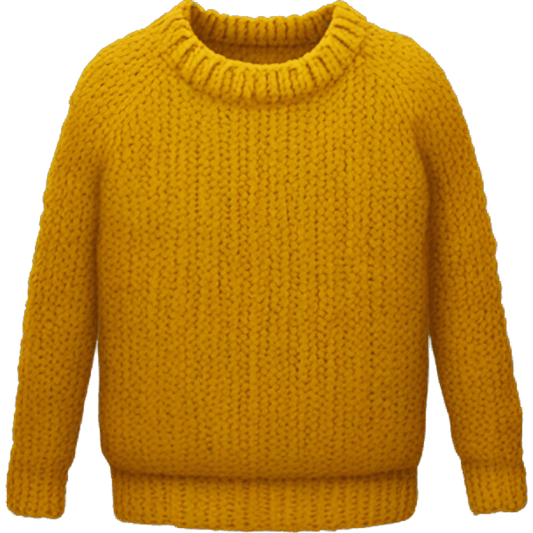 mustard yellow knit sweater emoji