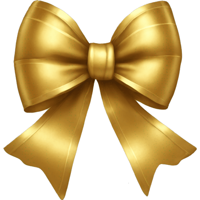 Gold bow emoji