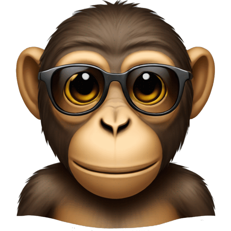 Monkey with sunglasses emoji