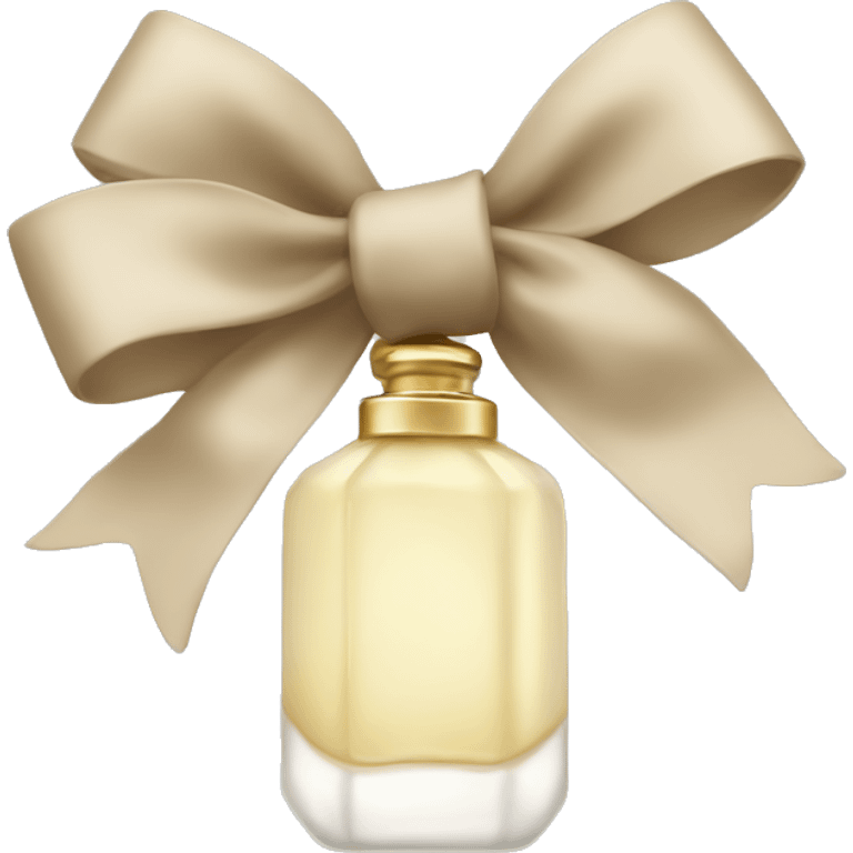 vanilla perfume with a khaki bow emoji