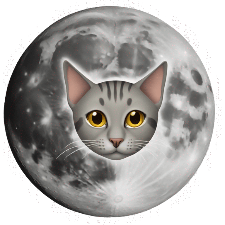 cat on the moon emoji