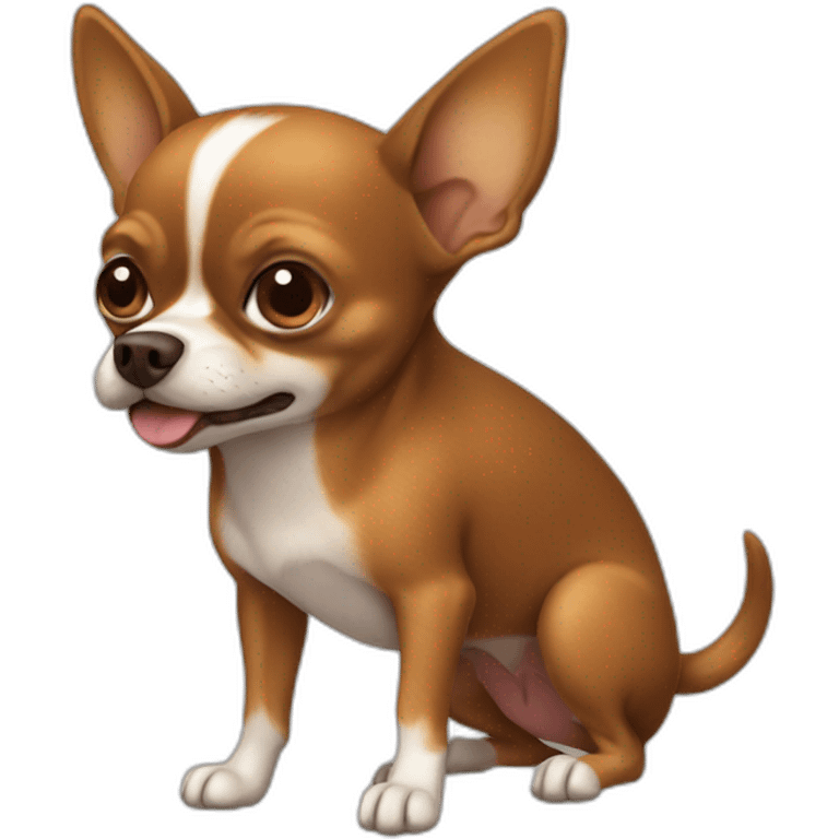 brown Chihuahua pooping emoji