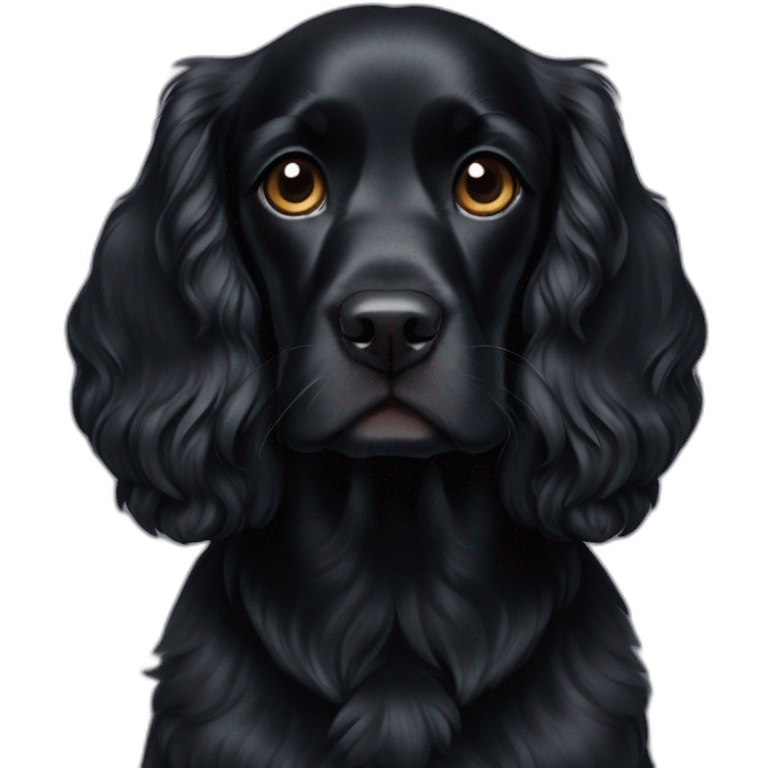 black-cocker-spaniel-cali emoji